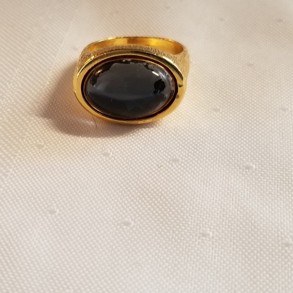 Tourmaline Ring Gold Tone - Picture 6 of 6